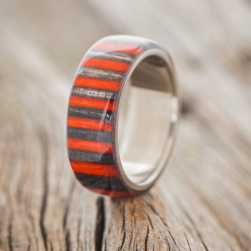 "HAVEN" - DYED BIRCH WOOD WEDDING RING - READY TO SHIP