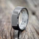 LINED WEDDING BAND WITH A CUSTOM FINISH-Staghead Designs