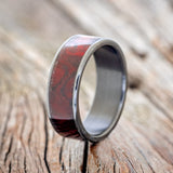 "RAINIER"- PAUA SHELL WEDDING BAND - READY TO SHIP