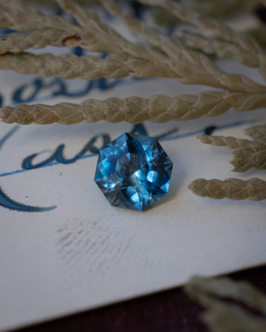 1.49ct 6.38x6.35x4.58mm Octagon Cut Teal Montana Sapphire
