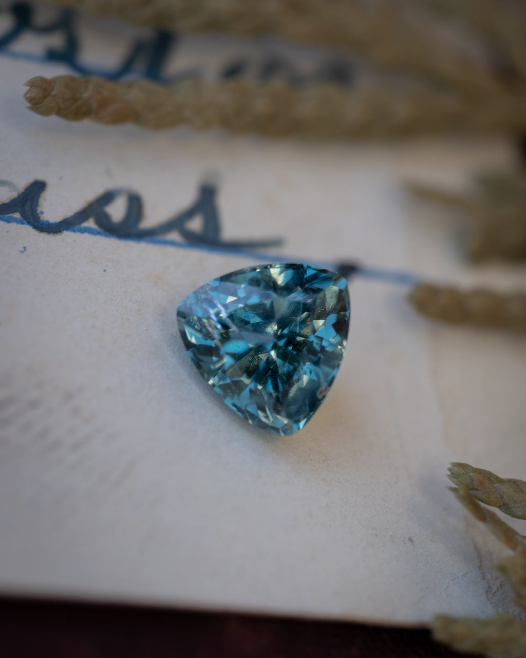 1.49ct 6.56x6.63x4.45mm Trillion Cut Natural Montana Sapphire