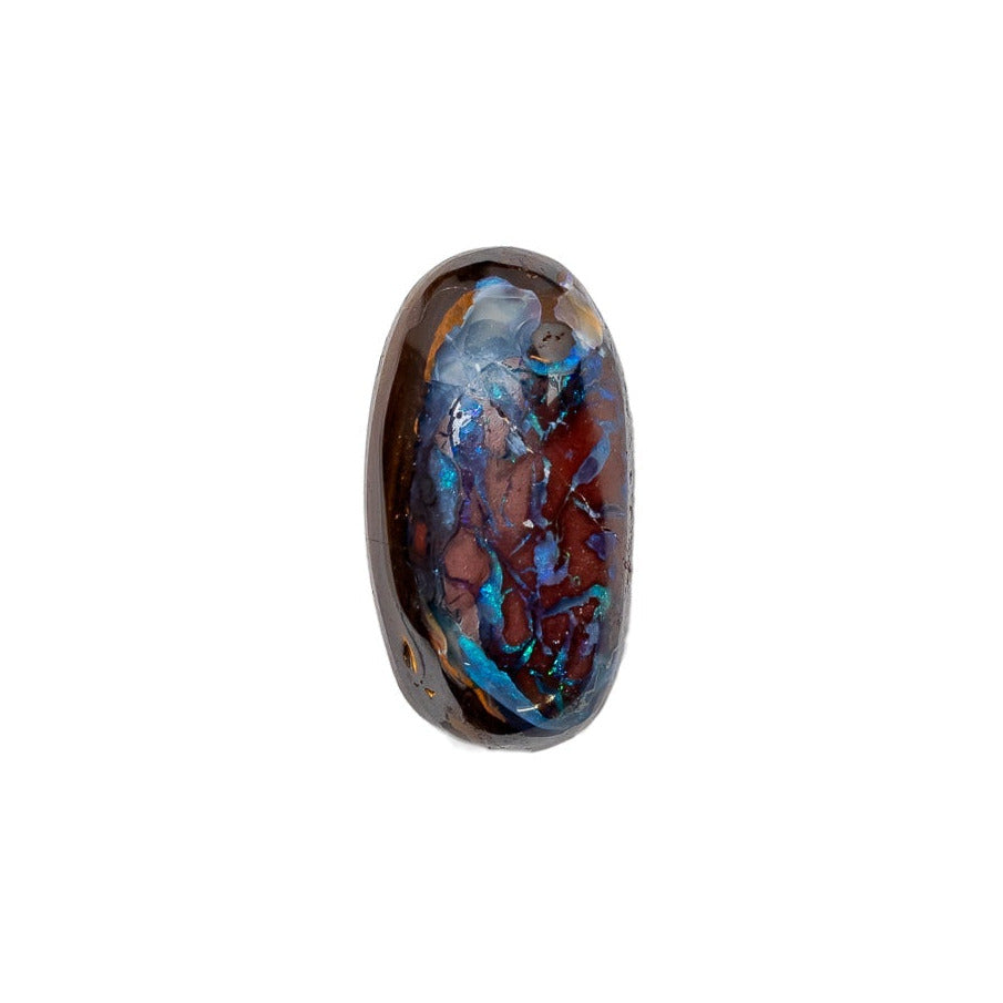 "TARA" - OVAL AUSTRALIAN BROWN BOULDER OPAL-1