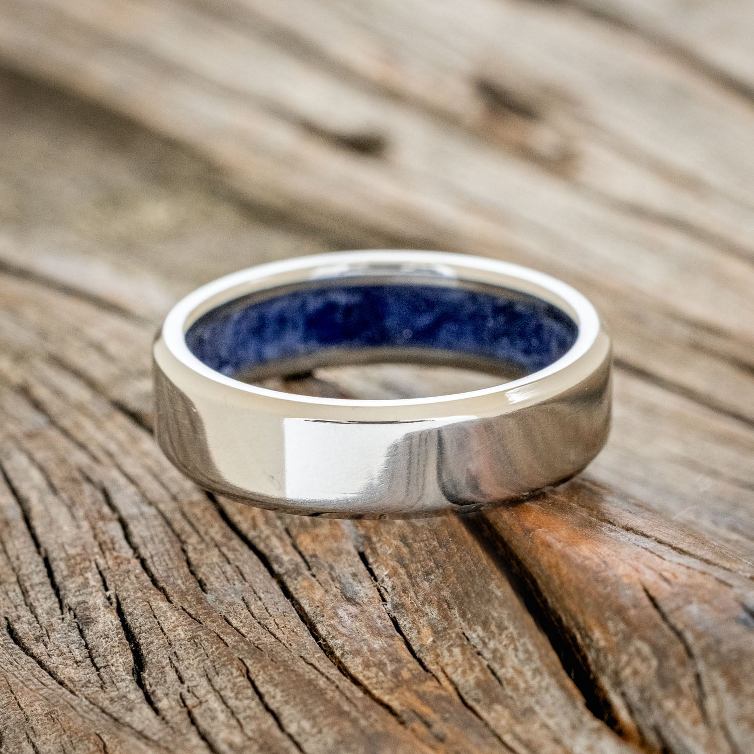 BLUE GOLDSTONE CHANNEL LINED RING-3