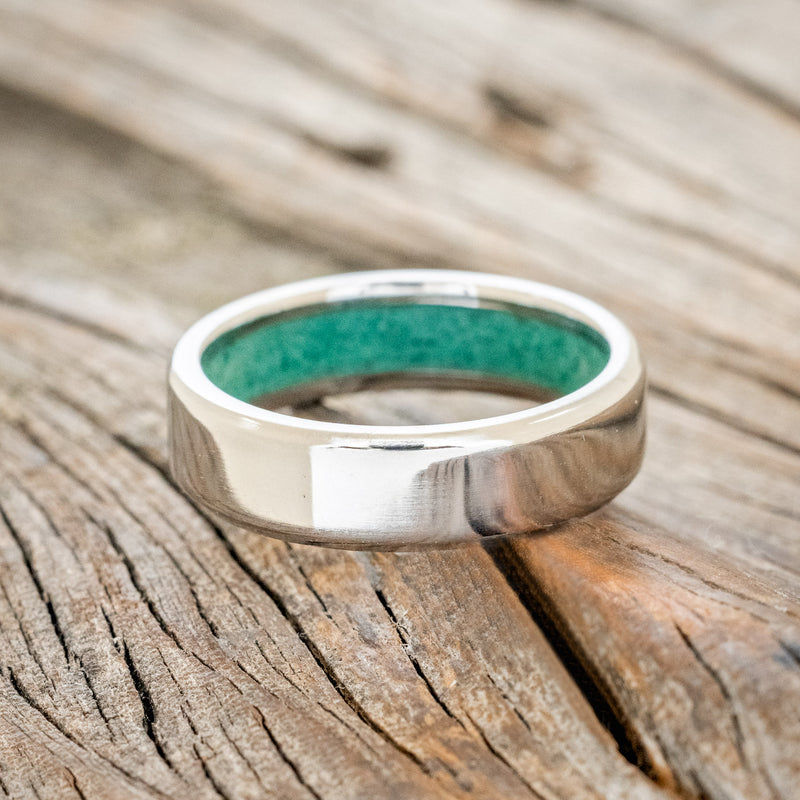 MALACHITE LINED WEDDING BAND-3