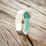 MALACHITE LINED WEDDING BAND-4