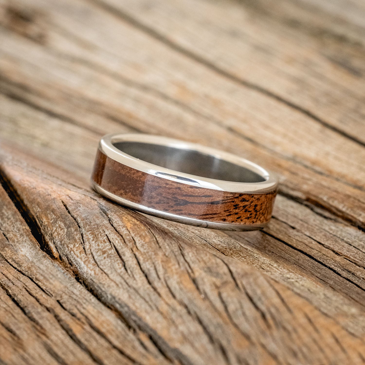 "RAINIER" - KOA WOOD WEDDING BAND - READY TO SHIP-2