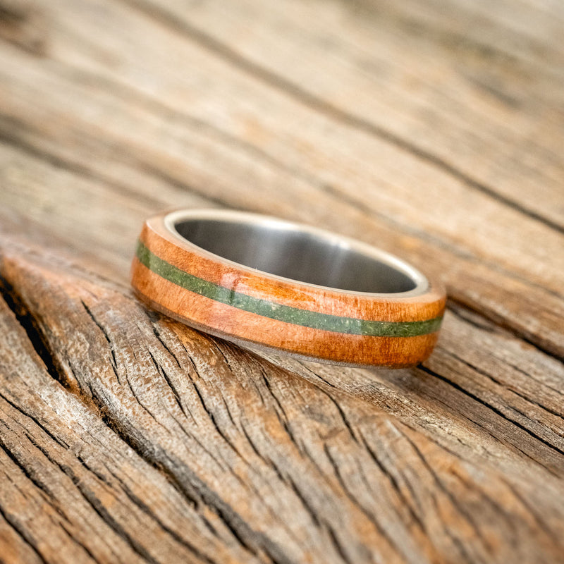 "REMMY" - REDWOOD & MOSS WEDDING RING-2