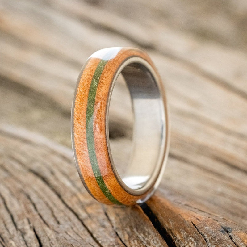 "REMMY" - REDWOOD & MOSS WEDDING RING-1