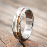 "CASTOR" - WHISKEY BARREL OAK & A 14K GOLD INLAY WEDDING RING