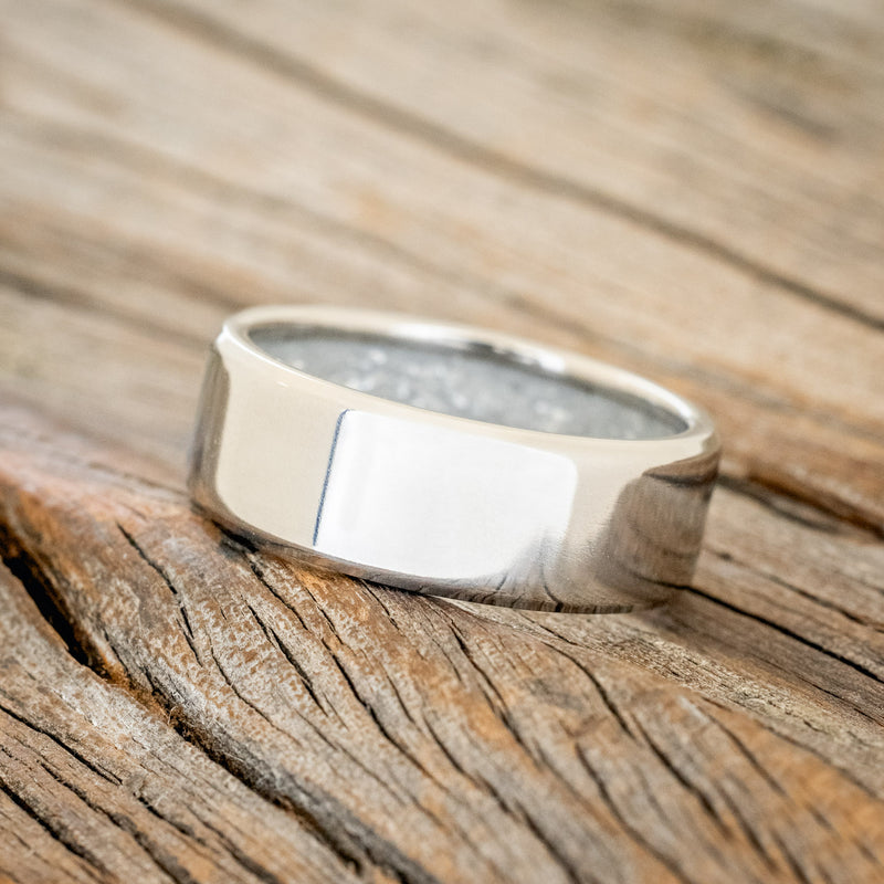 LINED WEDDING BAND WITH A CUSTOM FINISH-Staghead Designs