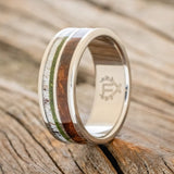 "DYAD" - REDWOOD, ANTLER & MOSS WEDDING BAND-1