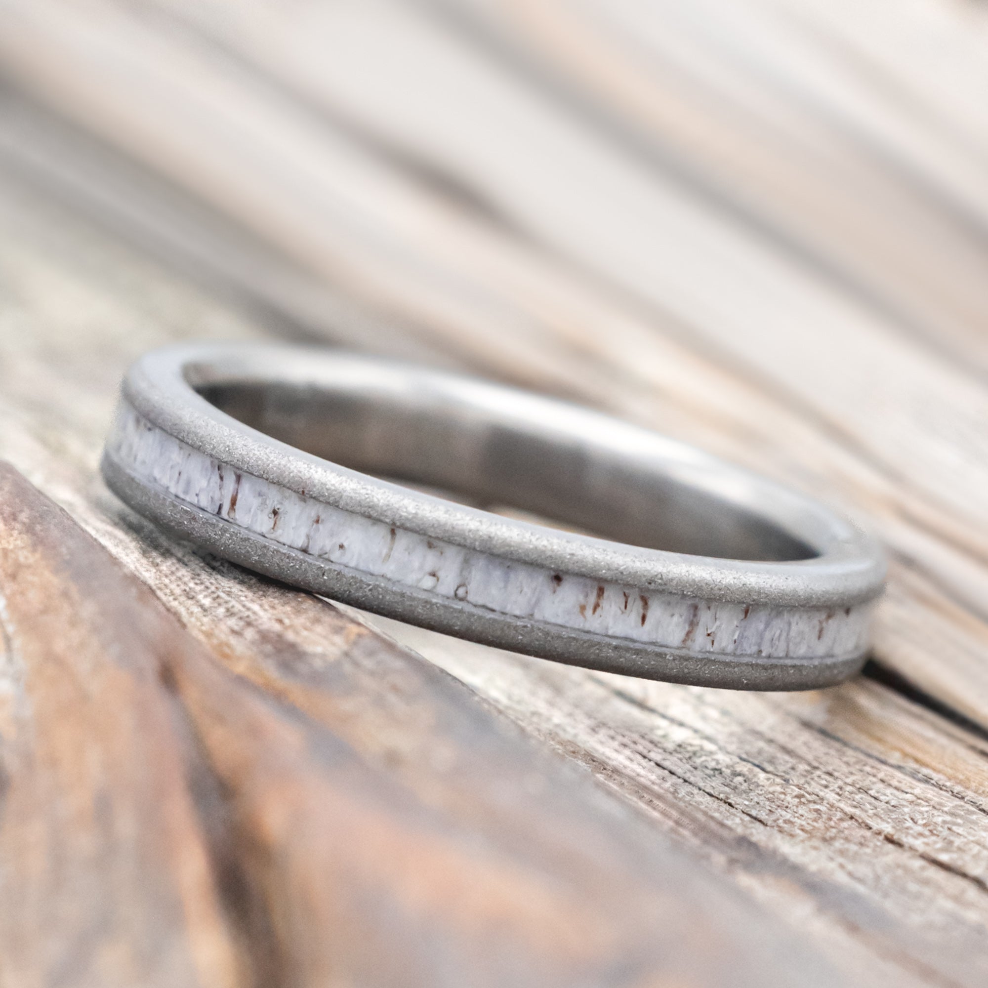 "ETERNA" - ANTLER STACKING BAND-Staghead Designs