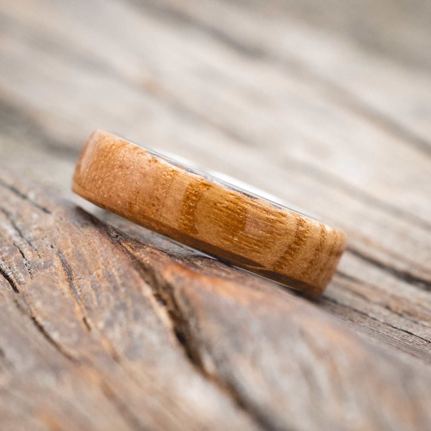 "HAVEN" - WHISKEY BARREL WEDDING BAND-Staghead Designs