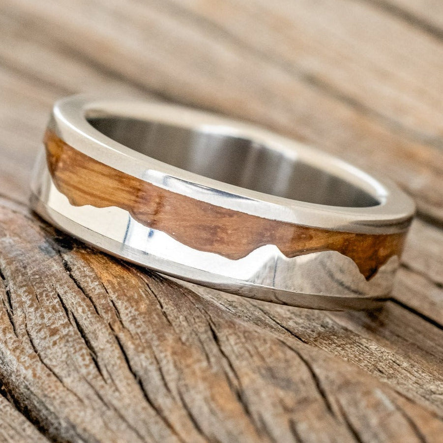 "HELIOS" - SILVER MOUNTAIN RANGE WEDDING BAND-Staghead Designs