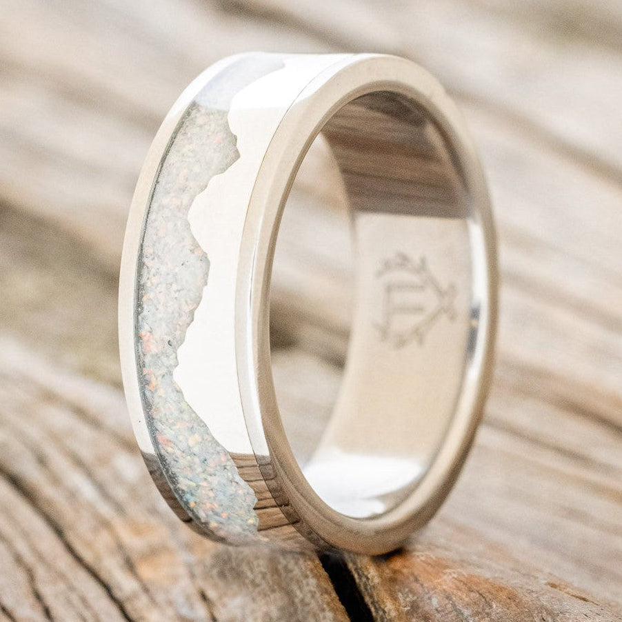 "HELIOS" - SILVER MOUNTAIN RANGE WEDDING BAND-Staghead Designs