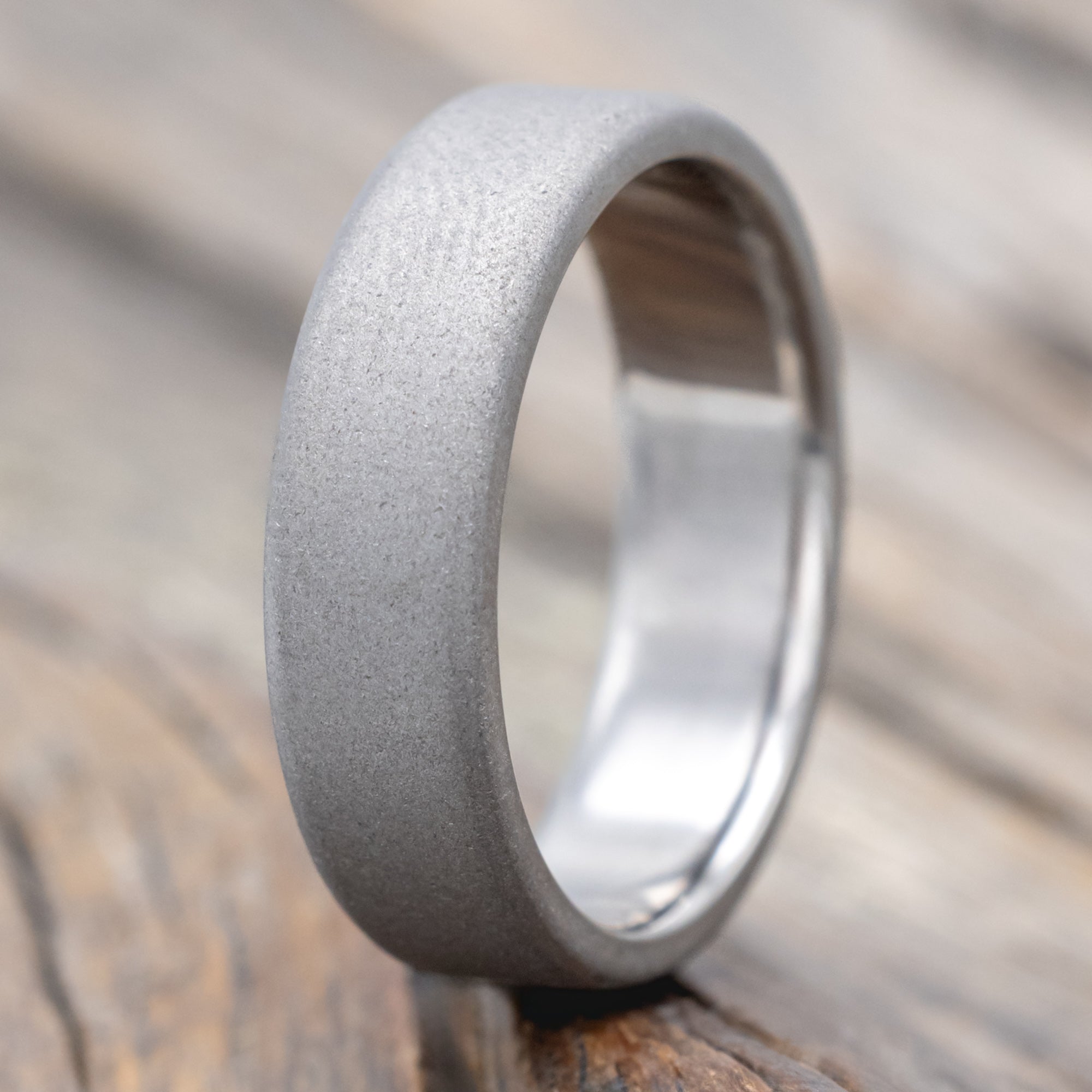 Sandblasted Wedding Band-Staghead Designs