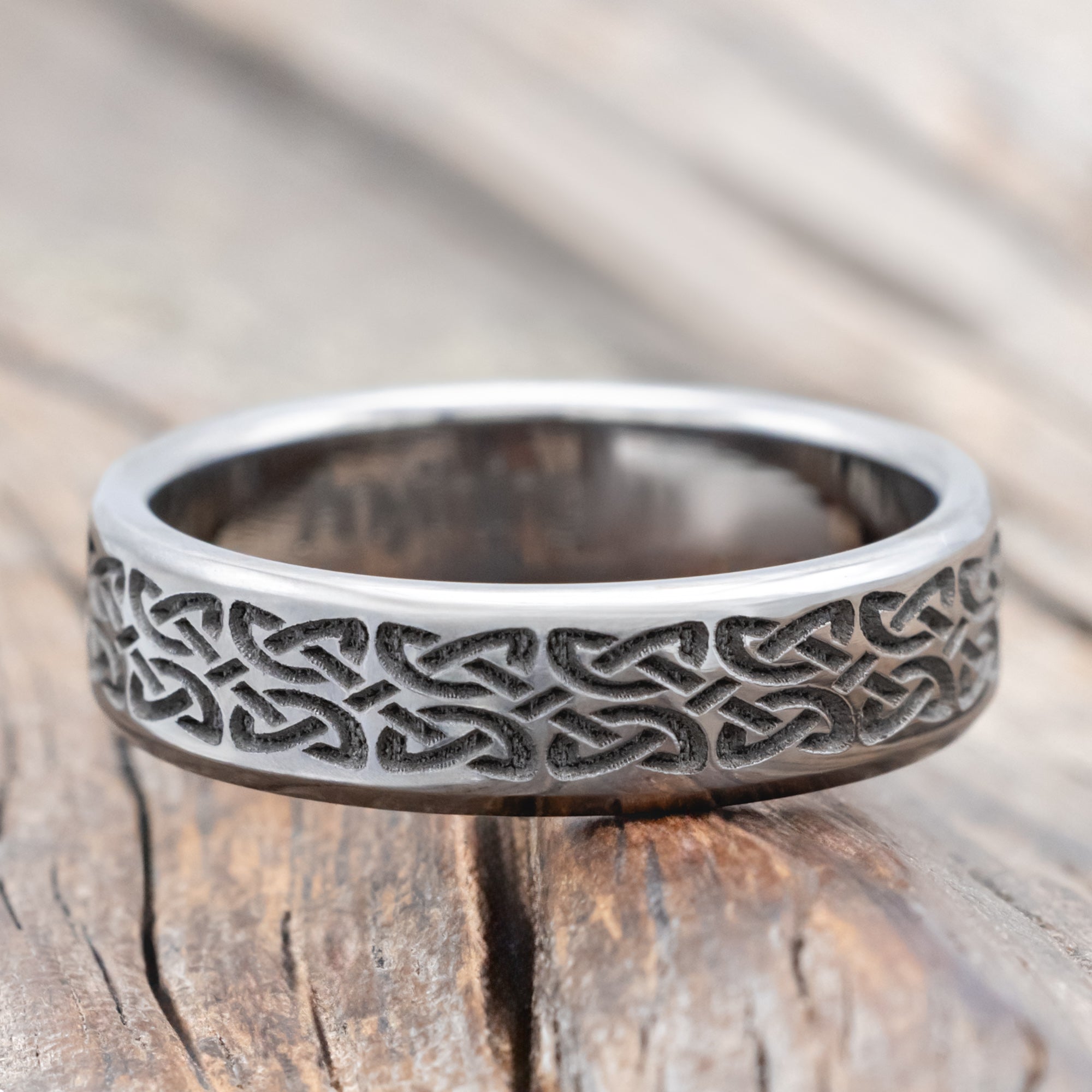 MATCHING SET OF CELTIC LOVE KNOT WEDDING BANDS-Staghead Designs