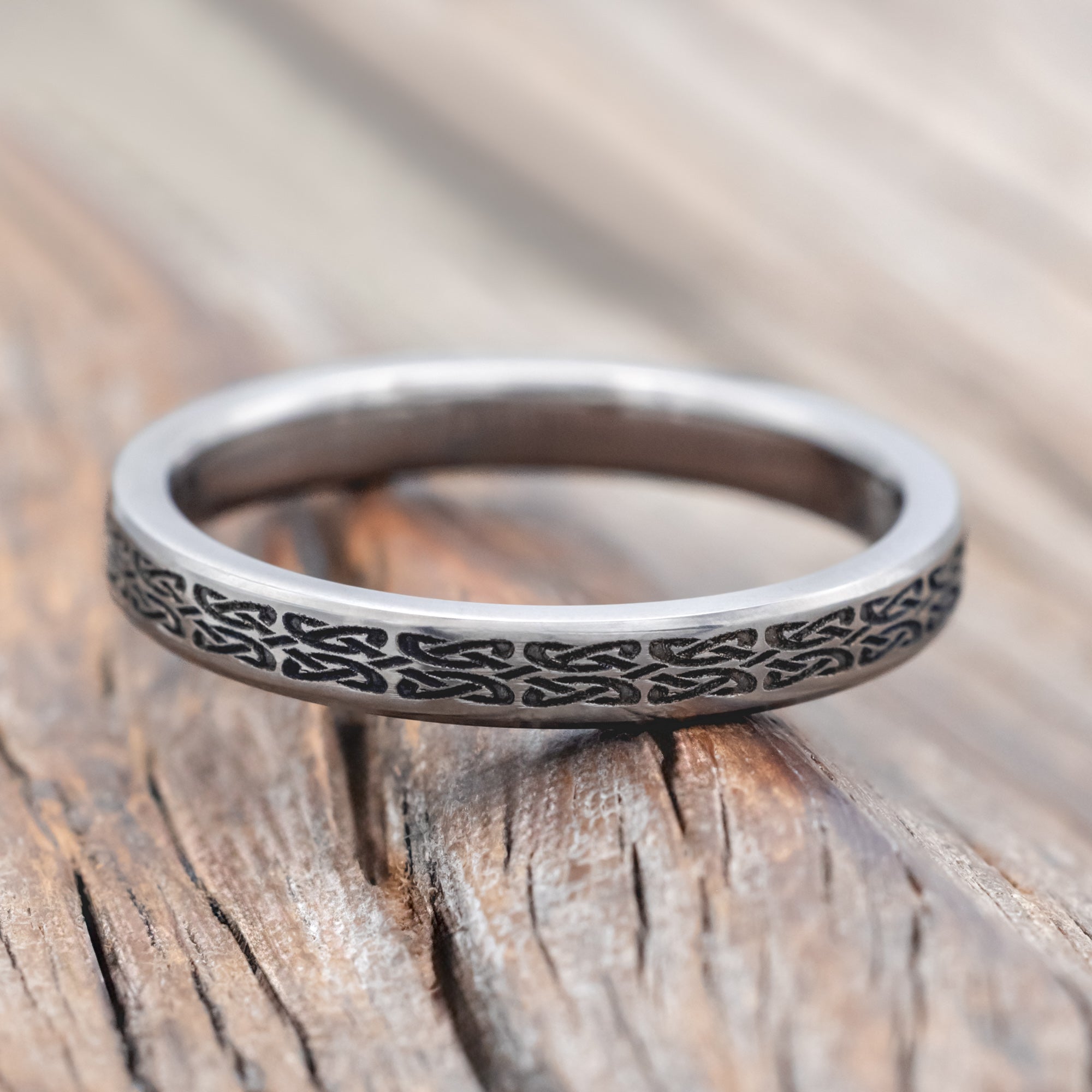 CELTIC LOVE KNOT WEDDING BAND-Staghead Designs