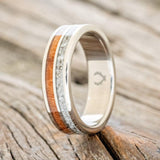 "DYAD" - REDWOOD & GRANITE WEDDING BAND-1