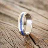 "VERTIGO" - MATCHING SET OF LAPIS LAZULI WEDDING BANDS-2