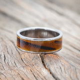 "RAINIER" - BURNT HEDGE WOOD WEDDING BAND - READY TO SHIP-Staghead Designs