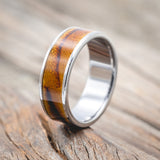 "RAINIER" - BURNT HEDGE WOOD WEDDING RING-Staghead Designs