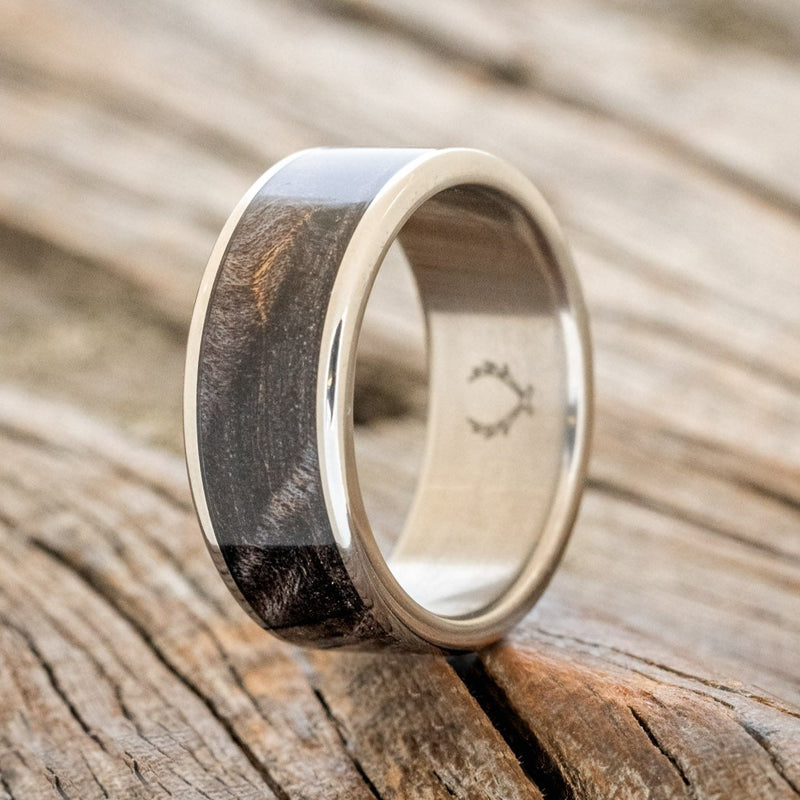 "RAINIER" - DARK MAPLE WOOD WEDDING BAND - READY TO SHIP-1