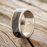 "RAINIER" - SINGLE CHANNEL INLAY WEDDING BAND-Staghead Designs