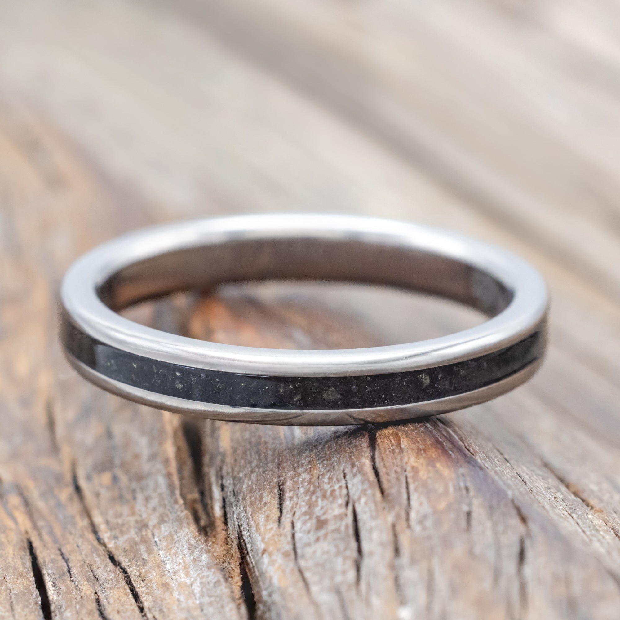 "RAINIER" - MATCHING SET OF PYRITE WEDDING BANDS-Staghead Designs