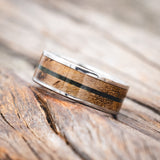 "RAINIER" - MOSS & SPALTED MAPLE WOOD WEDDING RING