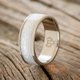 "RAINIER" - SINGLE CHANNEL INLAY WEDDING BAND-Staghead Designs