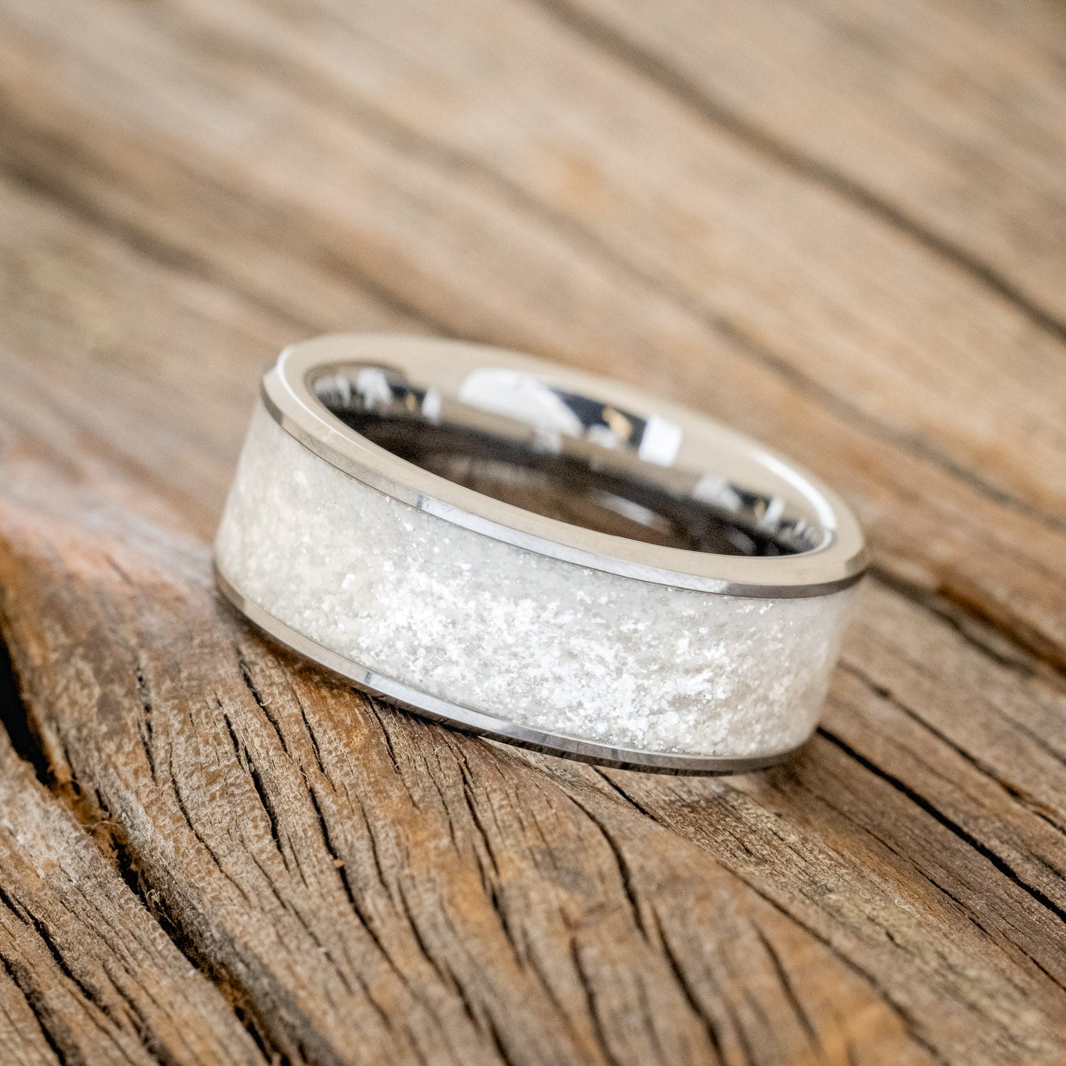 "RAINIER" - DIAMOND DUST WEDDING BAND - READY TO SHIP-5