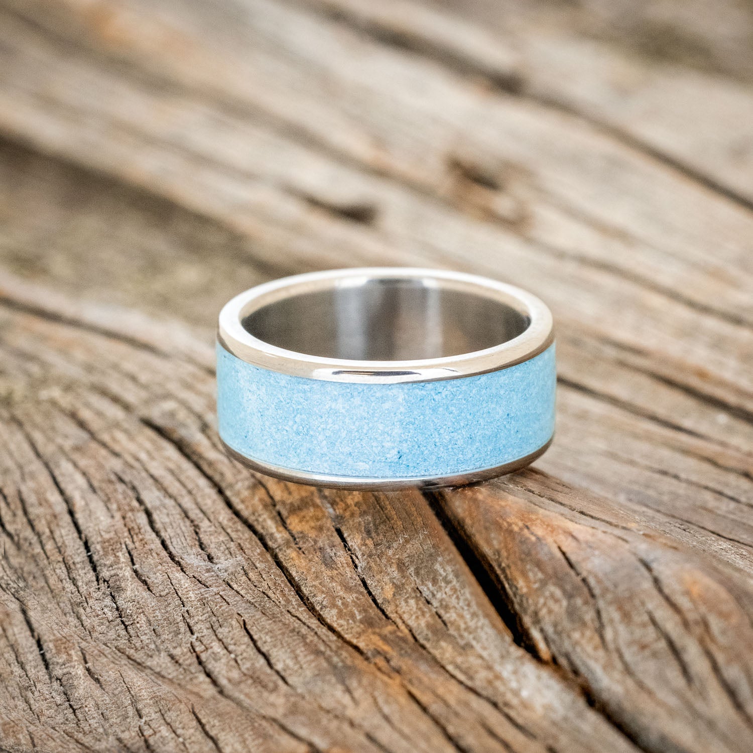"RAINIER" - TURQUOISE WEDDING BAND-3