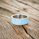 "RAINIER" - TURQUOISE WEDDING BAND - TITANIUM - SIZE 11-3