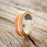 "REMMY" - REDWOOD & ANTLER WEDDING BAND-1