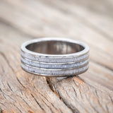 "RIO" - DIAMOND DUST & ANTLER WEDDING RING-Staghead Designs