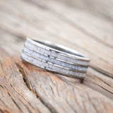 "RIO" - DIAMOND DUST & ANTLER WEDDING RING-Staghead Designs