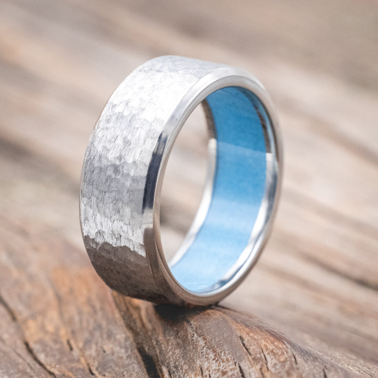 LINED WEDDING BAND WITH A CUSTOM FINISH-Staghead Designs