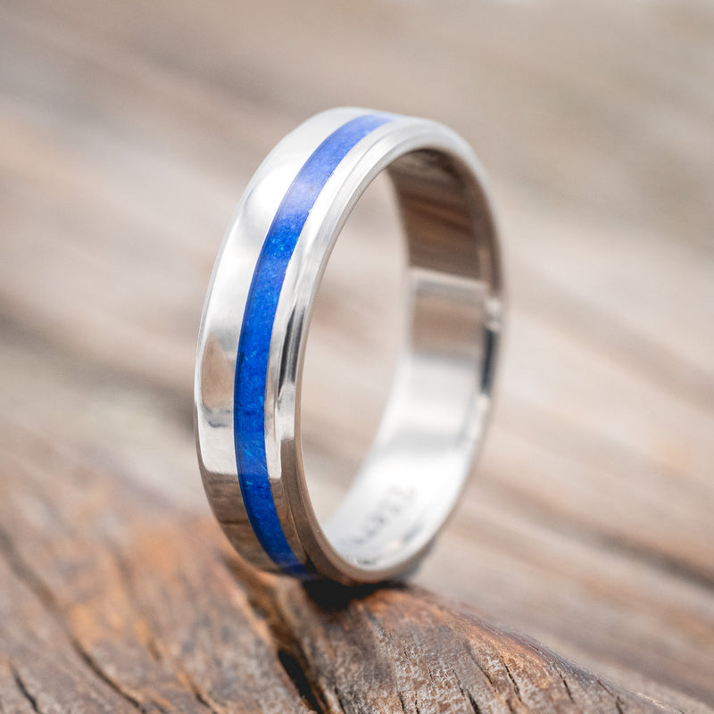 "VERTIGO" - BLUE OPAL WEDDING BAND