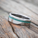 "VERTIGO" - MALACHITE WEDDING RING-Staghead Designs