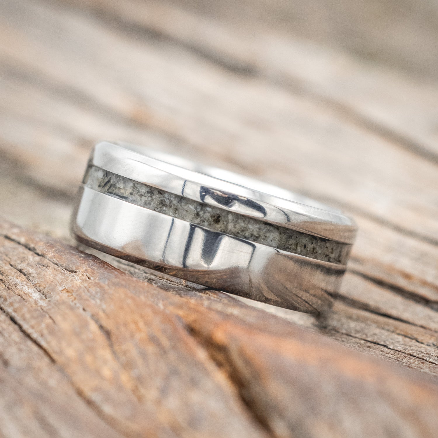 "VERTIGO" - MATCHING SET OF MOONSTONE WEDDING BANDS-Staghead Designs