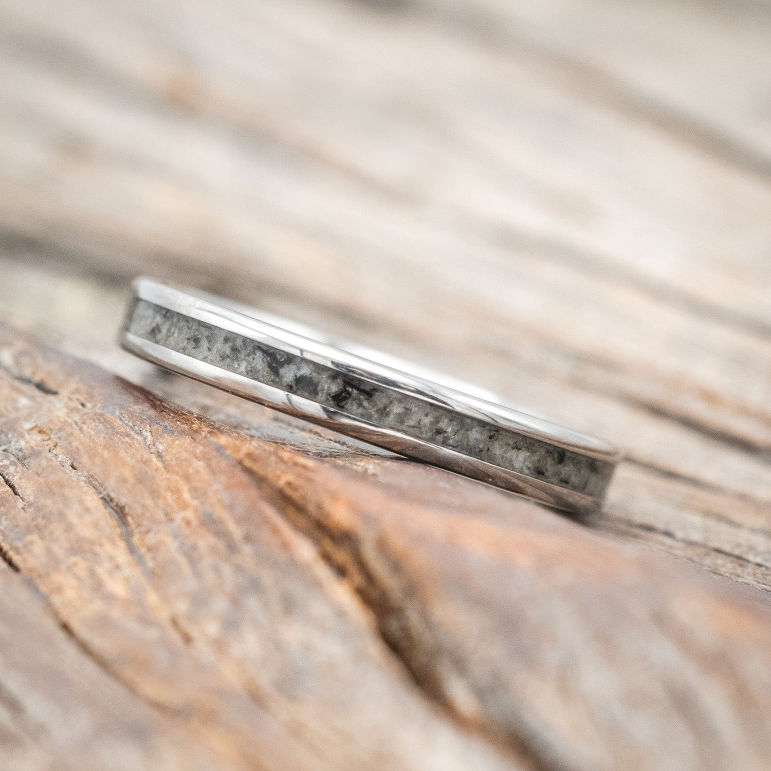 "VERTIGO" - MATCHING SET OF MOONSTONE WEDDING BANDS-Staghead Designs