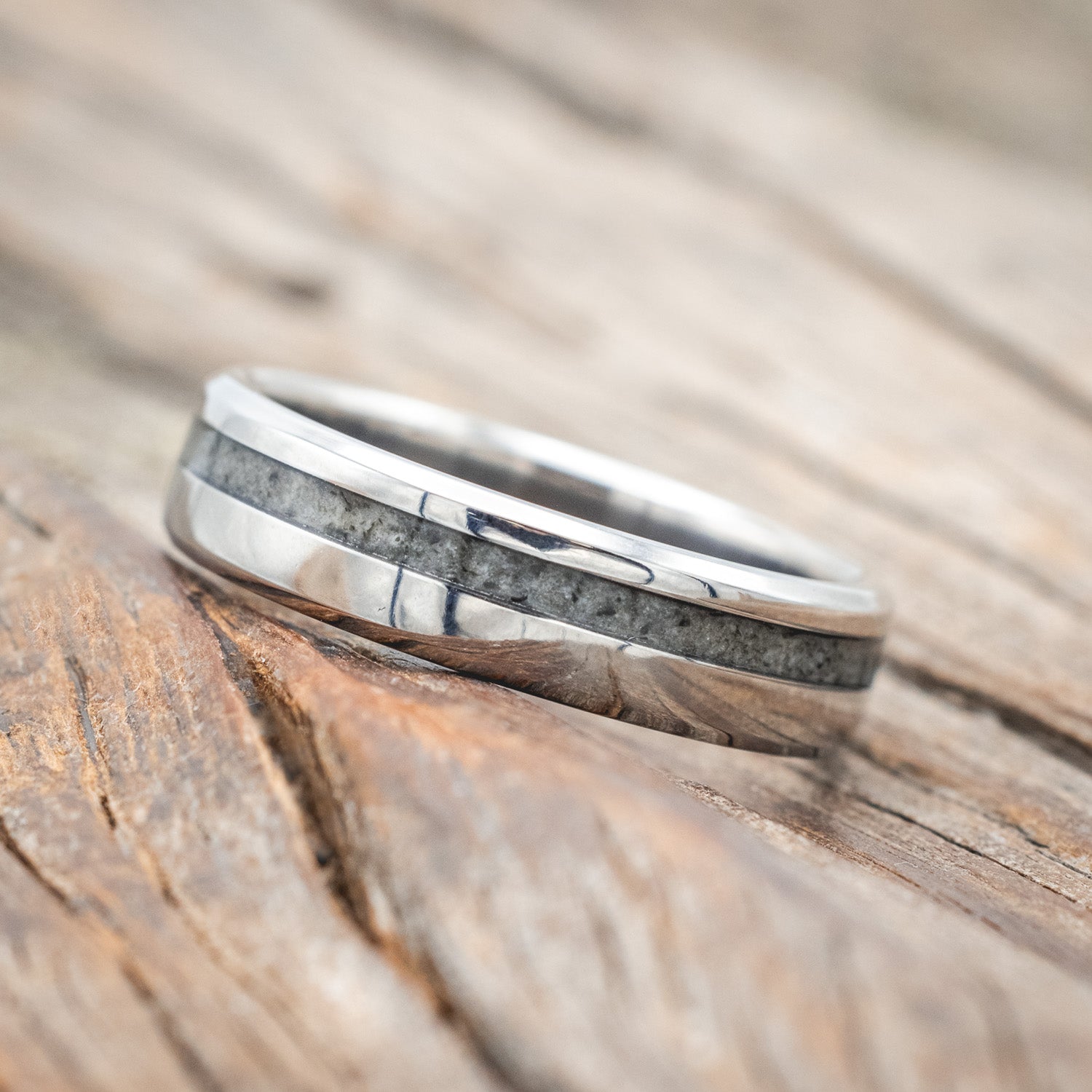 "VERTIGO" - MOONSTONE WEDDING RING-Staghead Designs