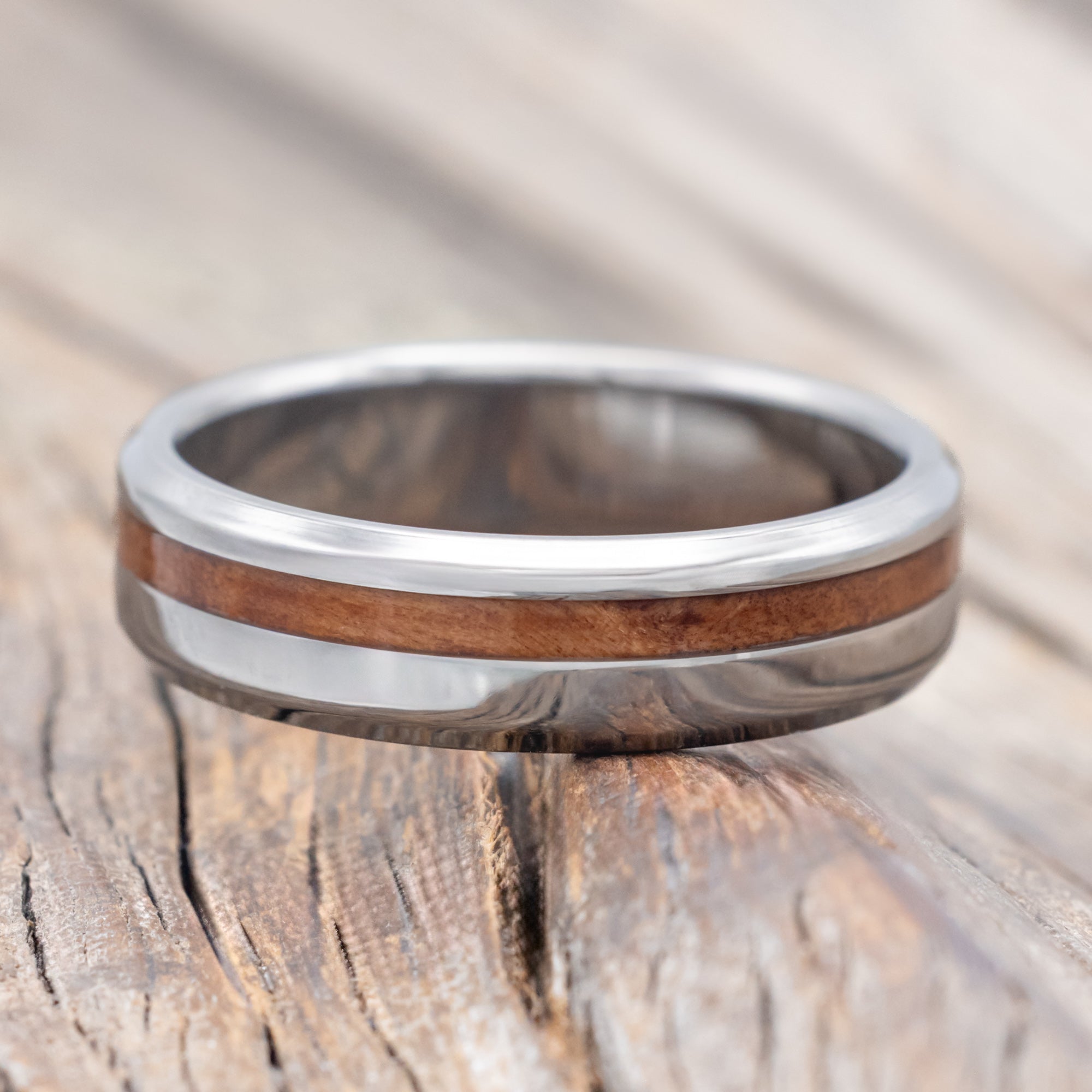 "VERTIGO" - REDWOOD WEDDING MATCHING SET-Staghead Designs