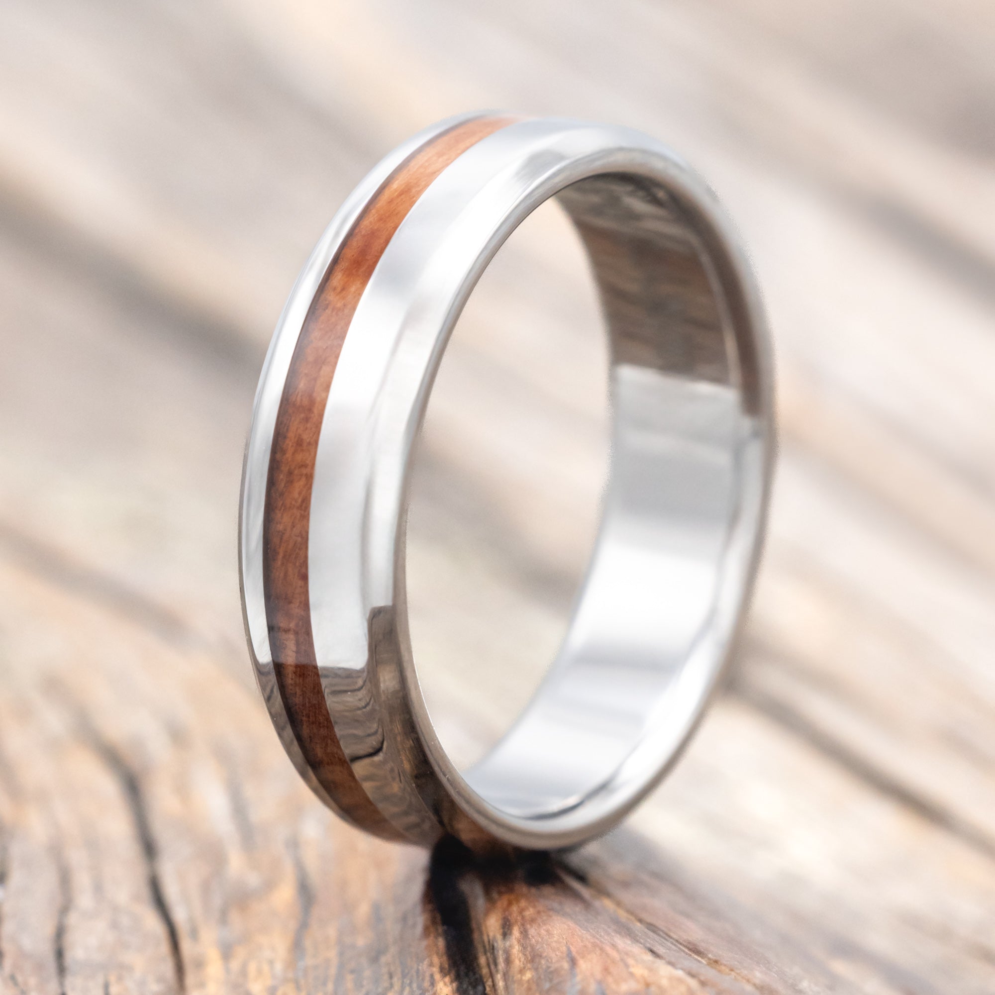 "VERTIGO" - REDWOOD WEDDING MATCHING SET-Staghead Designs