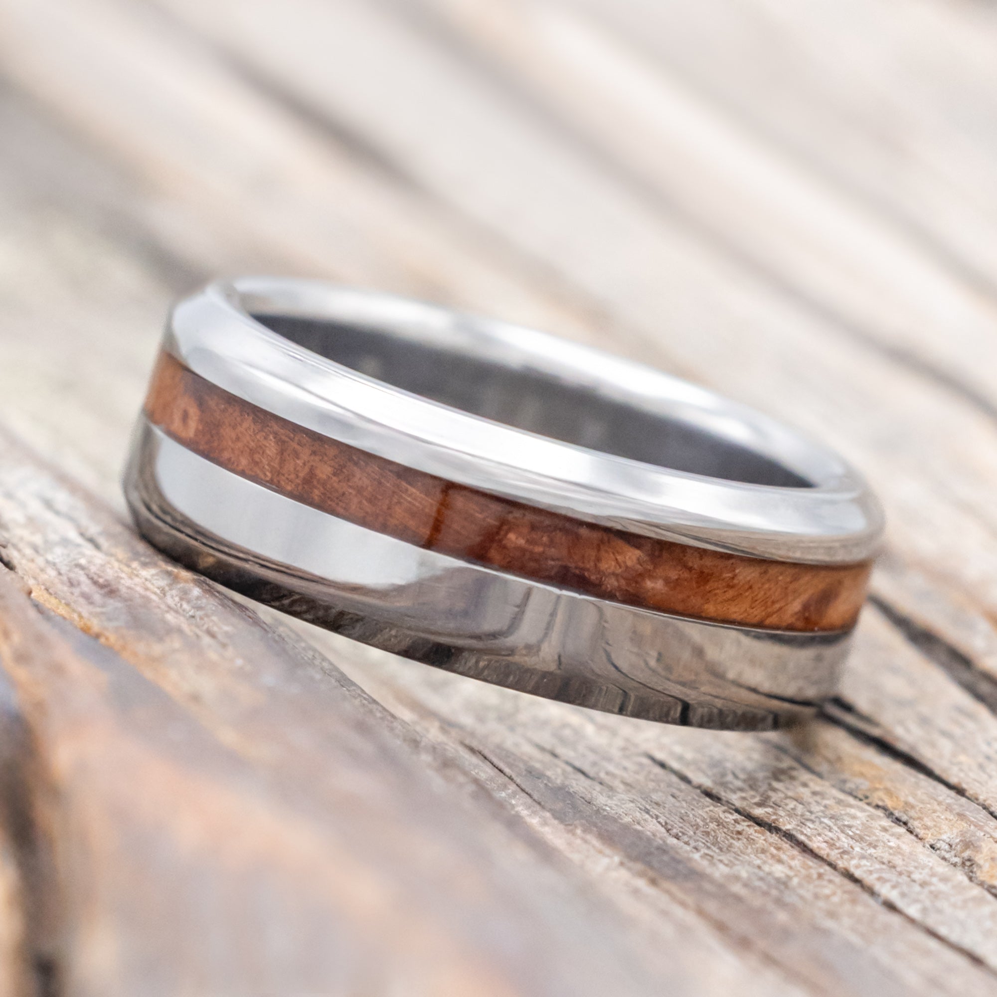 "VERTIGO" - REDWOOD WEDDING MATCHING SET-Staghead Designs