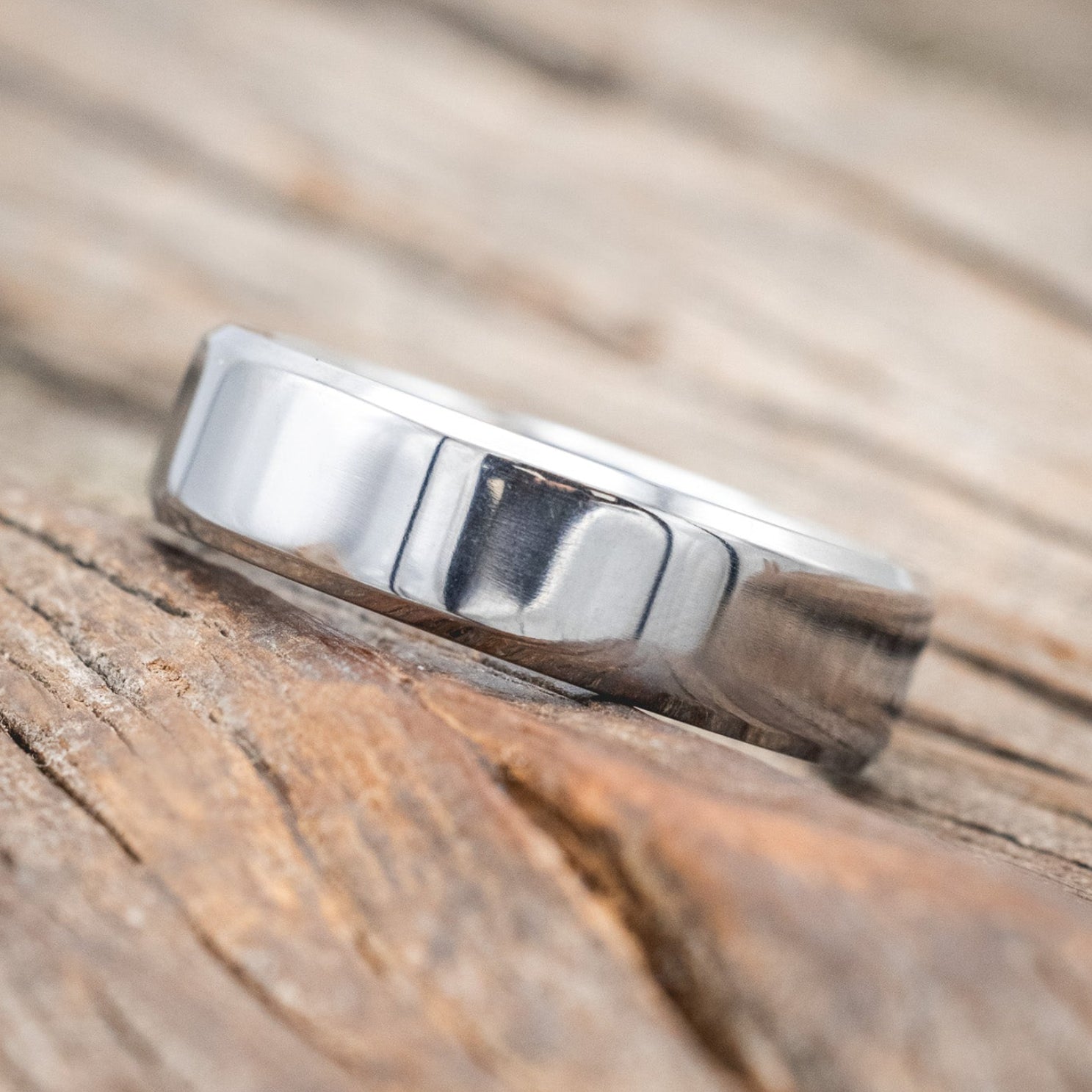 WHISKEY BARREL LINED WEDDING BAND-Staghead Designs