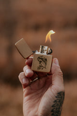 ARMOR® BRUSHED BRASS LIGHTER BY ZIPPO-5