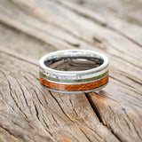 "DYAD" - REDWOOD, ANTLER & MOSS WEDDING BAND-6