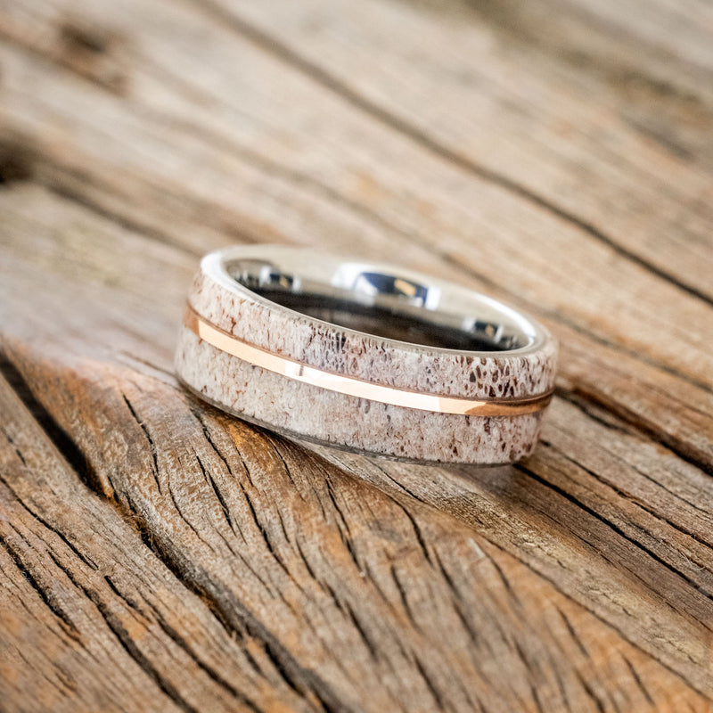Engraved Wedding Band, V Pointed Wedding Ring, 14K Rose Gold Moissanit